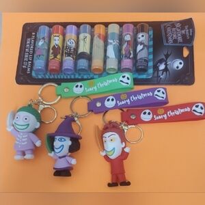 Disney The Nightmare Before Christmas Lip Balm and Keychain Set